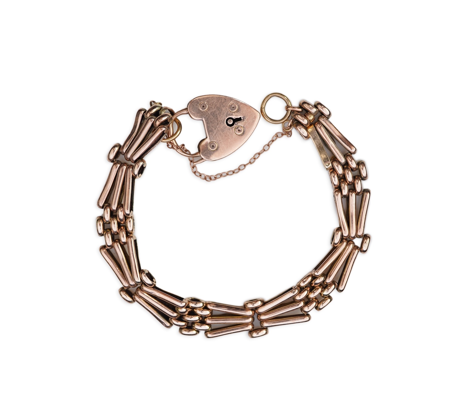 An Edwardian 9ct gold bracelet, England, circa 1902